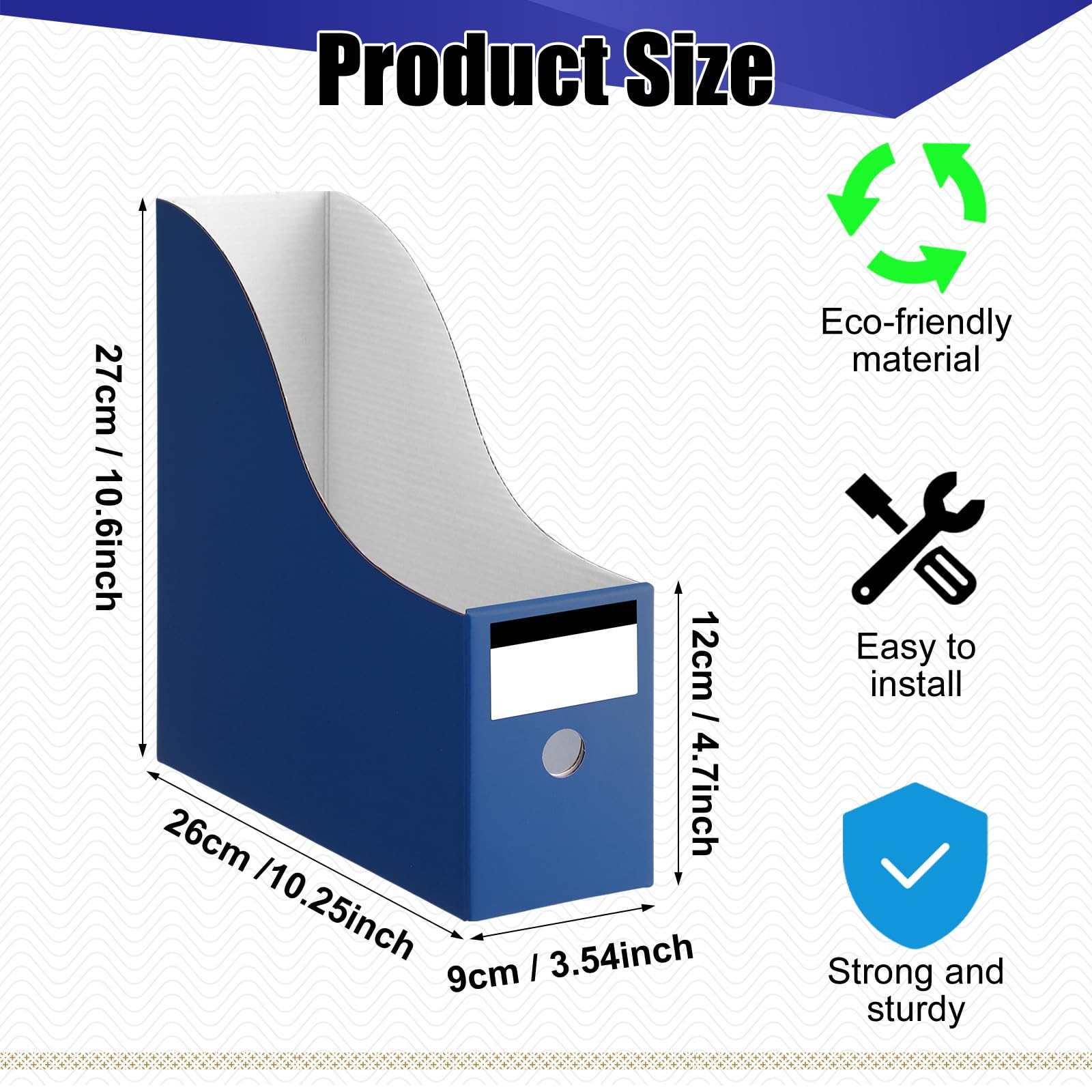 Snapklik.com : Thenshop 24 Pcs Cardboard Magazine File Holders Magazine ...