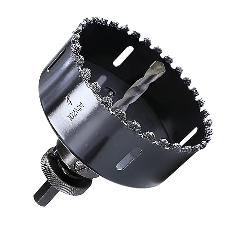 WoWSupM Ladrillo de aire de corte de sierra de grano de carburo de 4 pulgadas, estuco