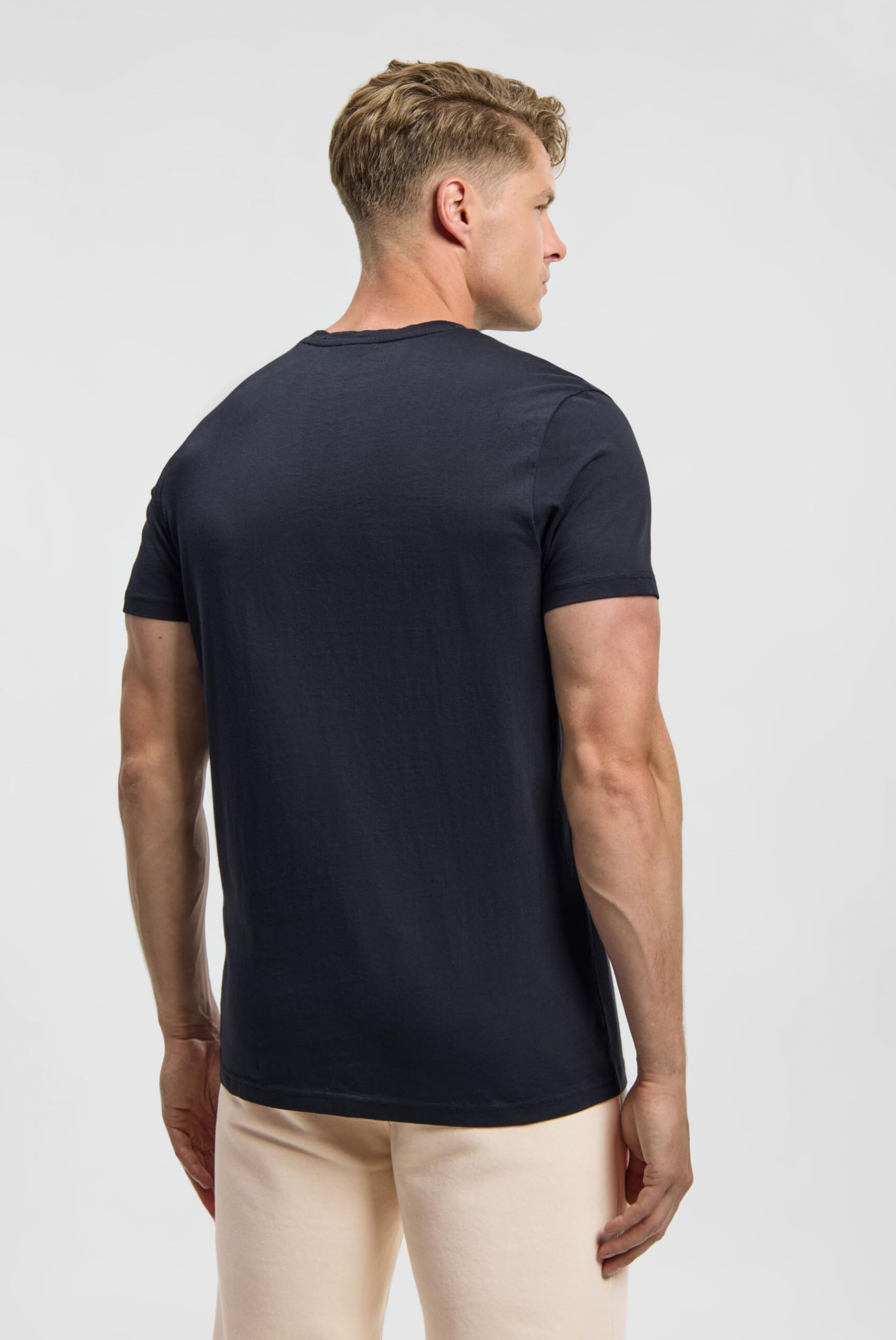 Camp David Camiseta para hombre con estampado de etiqueta