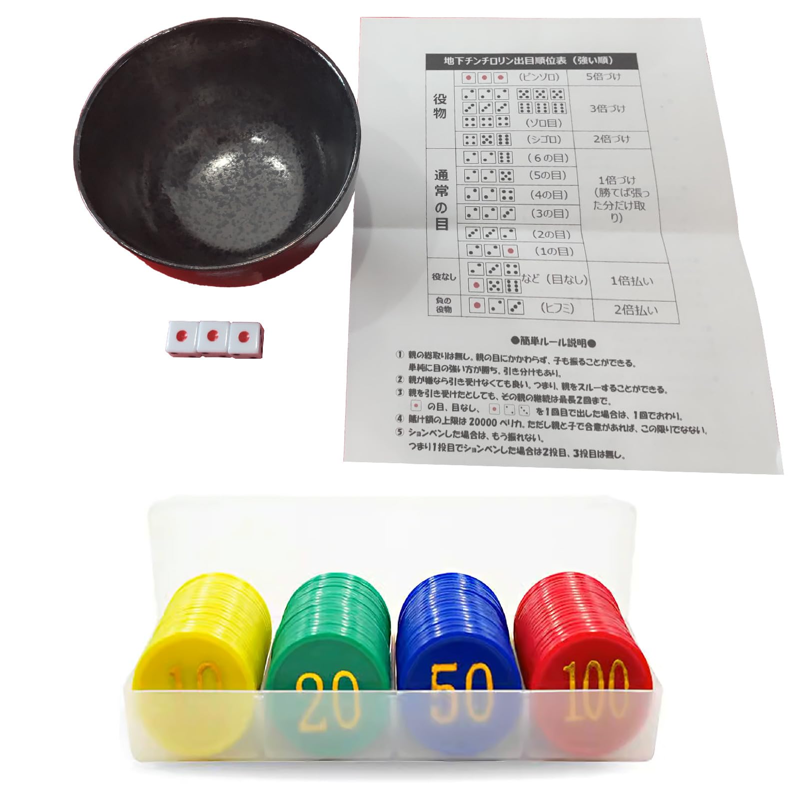 Amazon | Boono チンチロ チンチロセット ちんちろチップセット 説明書  