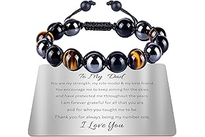 Fathers Day Card and Bracelet Set: A Touch of Love for Your Protector