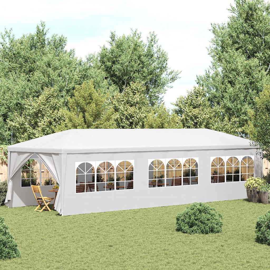 Tente de réception 3x9 m en acier inoxydable stable et toile anti-UV