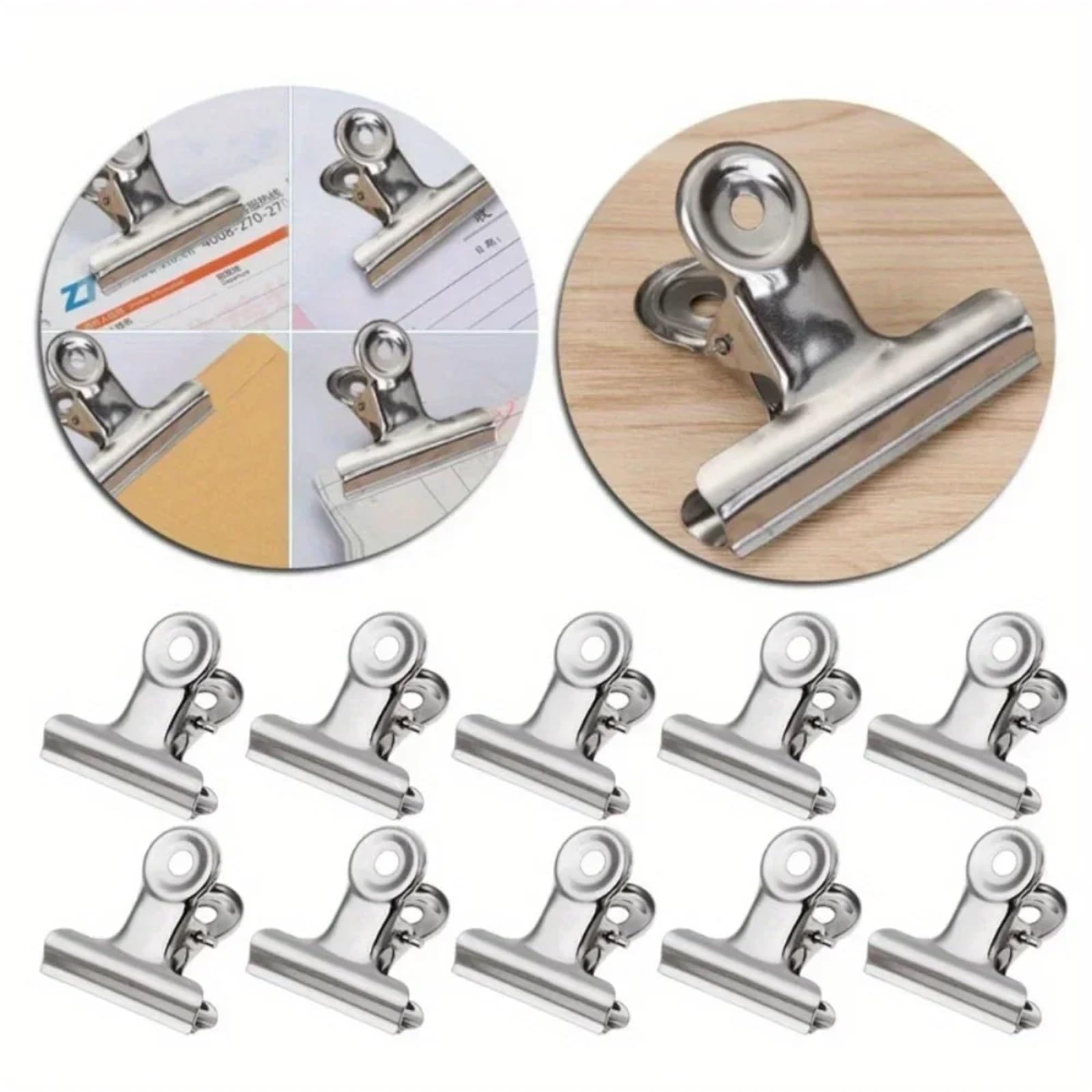 30 Stück Edelstahl-Clips für Küche