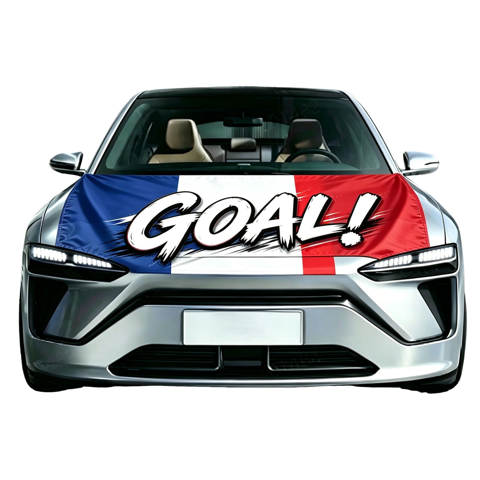 Aoseiens Car Flag Bonnet Cover, Germany France Canada Brazil Flag Car, Fan Item for W**M 2026, Football Cars Bonnet Cover Flag