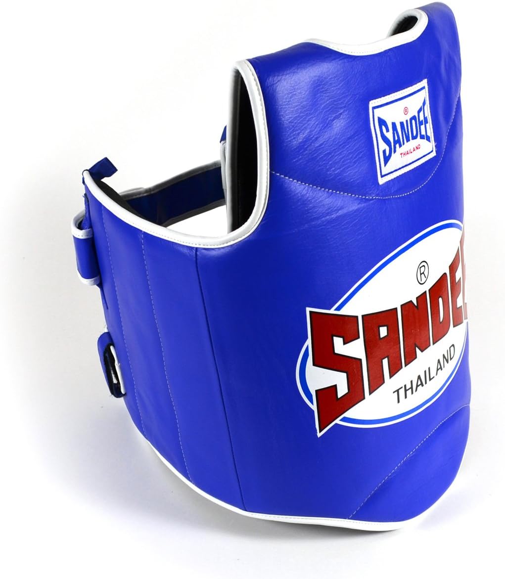 SandeeSynthetic Leather Authentic Body Shield Blue & White XS