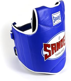 Sandee Synthetic Leather Authentic Body Shield Blue & White M