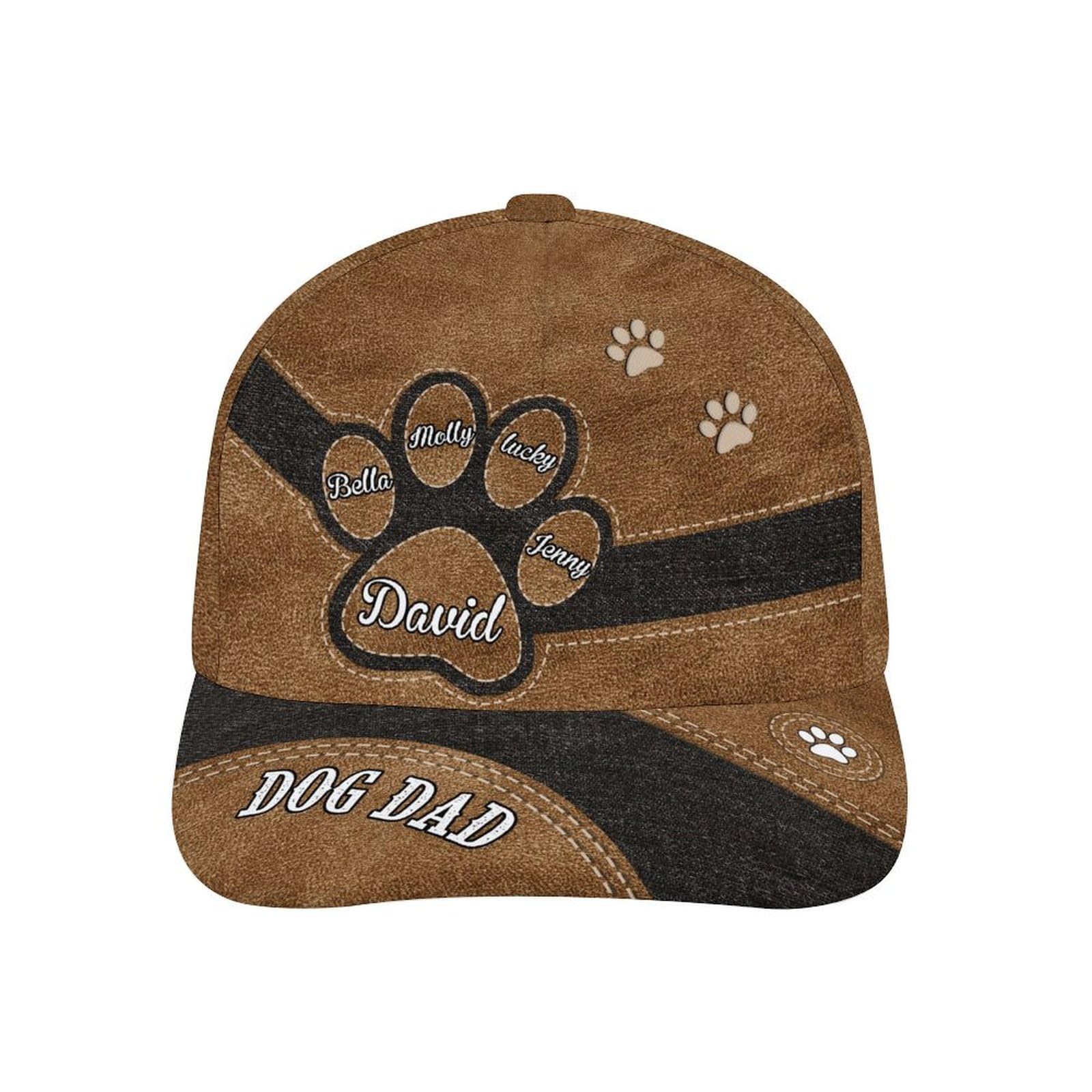 Noonative Men's Style 13 Personalized Classic Baseball Cap,Custom Dog Dad Hat With Dogs Name,Birthday For Dog Dad Dog Lover