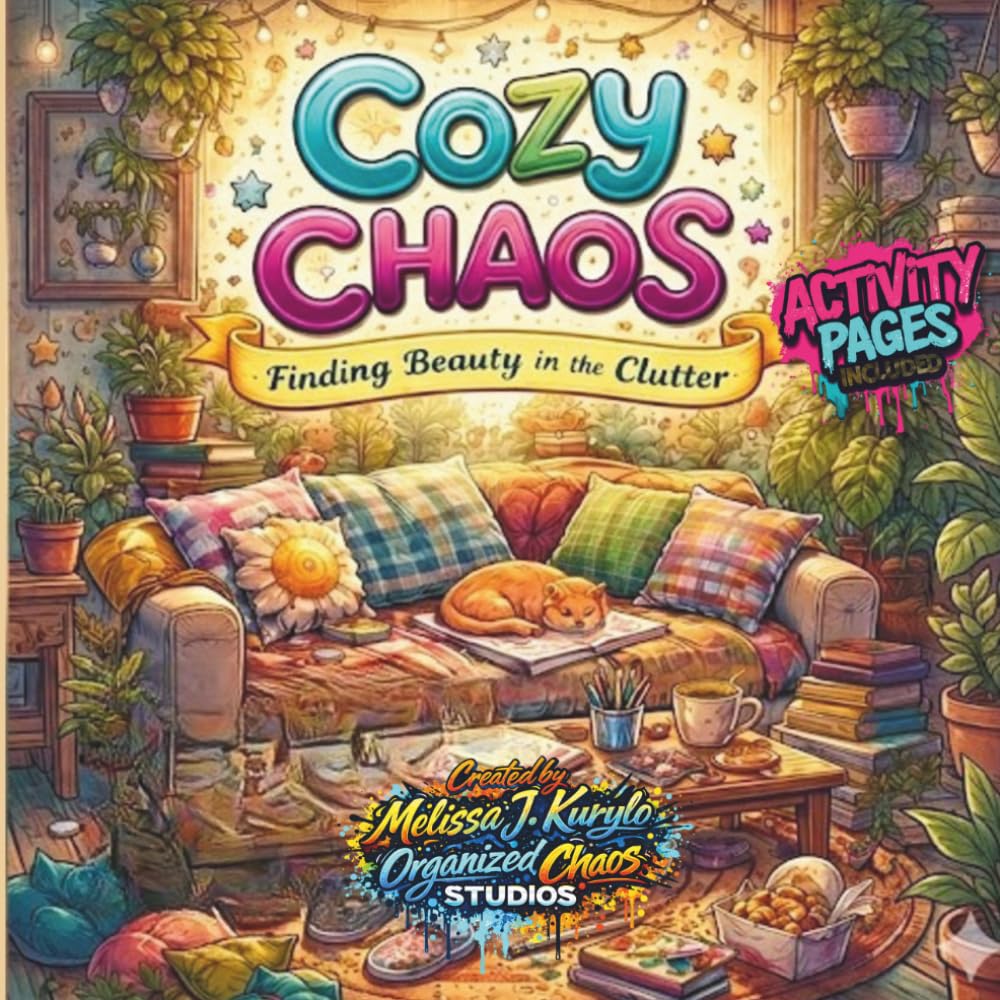 Cozy Chaos Vol 2: Finding Beauty In The Clutter: A Coloring Journey of Chaotic Spaces and Styles