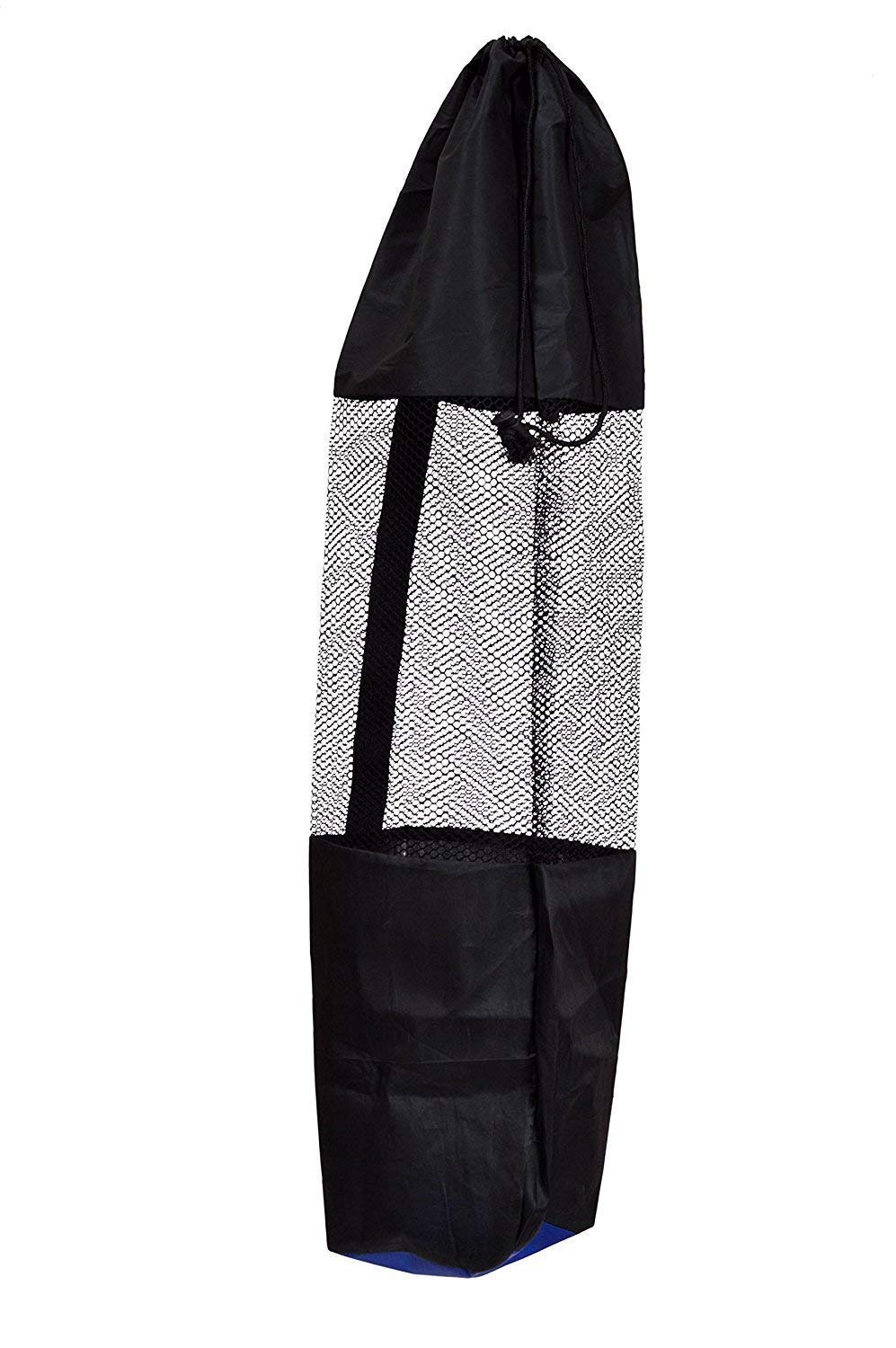 Nylon Waterproof Yoga Mat Cover Bag for Men & Women | Washable & Durable Carry Case with Adjustable Shoulder Strap | Fits Standard & Thick Yoga Mats | Black-image-48