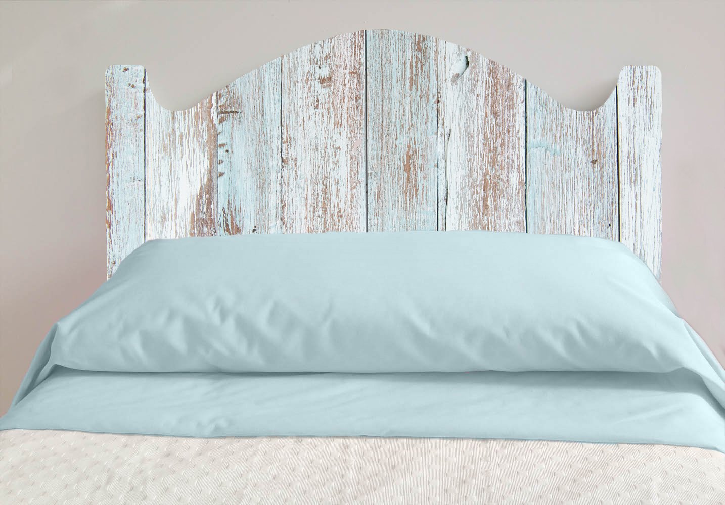 Cabecero Cama PVC Impresión Digital Imitacion Madera Marron | 100 x 60 cm | Disponible en Varias Medidas | Cabecero Ligero, Elegante, Resistente y Económico