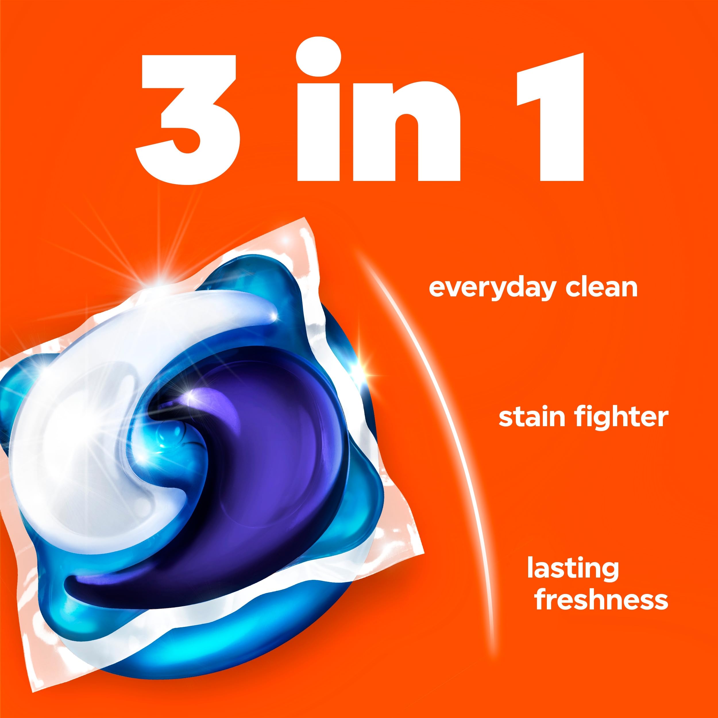 Tide 3-in-1 PODS Laundry Detergent, Original, 42 Count
