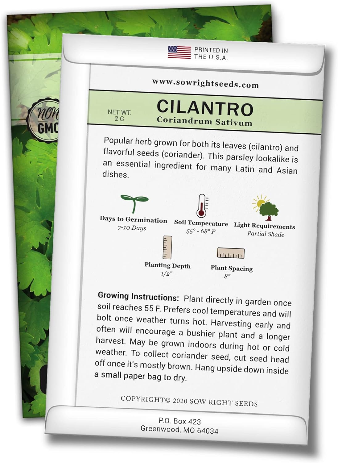 Sow Right Seeds - 5 Herb Seed Collection - Genovese Basil, Chives, Cilantro, Italian Parsley, and Oregano Seeds for Planting and Growing a Home Vegetable Garden; Fresh Assortment Herbal Variety Pack : Patio, Lawn & Garden