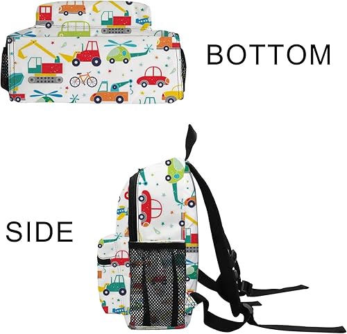 Miniatura 8 de Linda mochila de dibujos animados para niños, mini bolsa para niños y niñas, viaje preescolar, Coches Avión, Mochilas Daypack