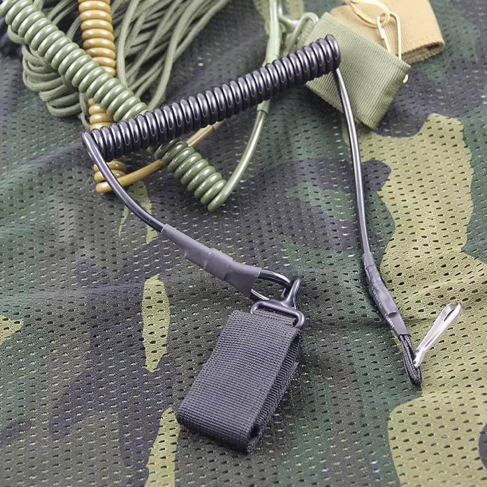 Portachiavi Elastico In Paracord - 2 Pezzi Con Moschettone, Regolabile, Per Attrezzatura Outdoor, Arrampicata E Campeggio - Foto 12