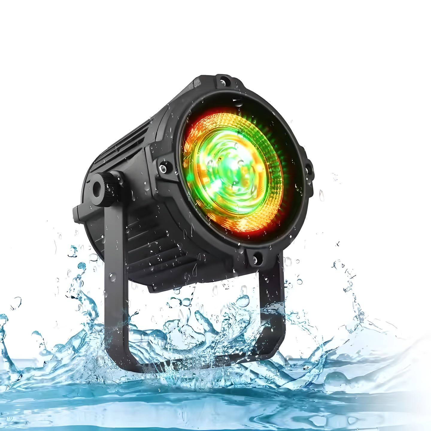 YXFAZPP COB LED Par Light, 50W Stage Lights Disco Lights with Warm & Cold White Light, IP65 Waterproofs, Strobe Spotlight DJ Lights