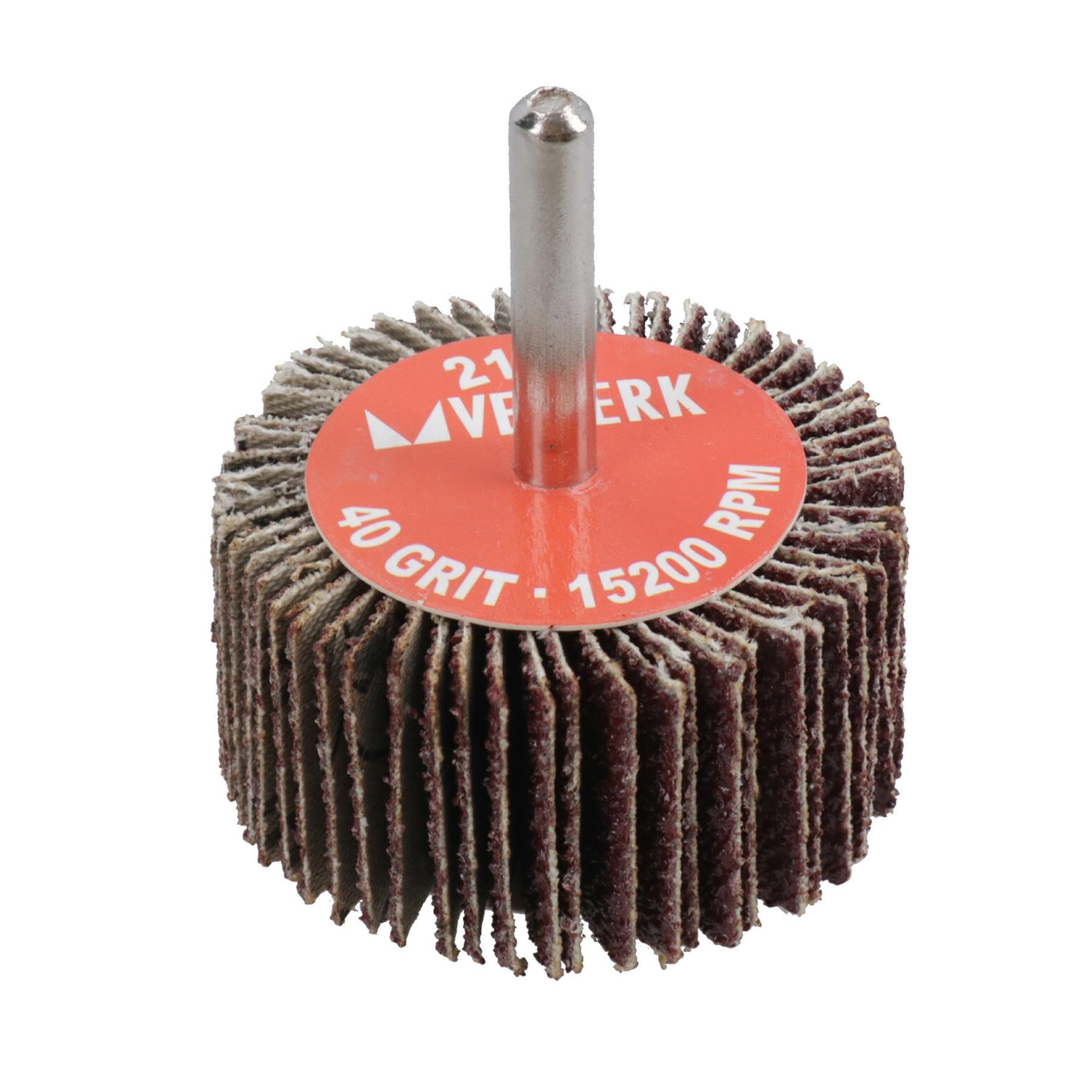 Dischi abrasivi per trapani, grana 40, 50 mm, codolo da 6 mm, confezione da 50