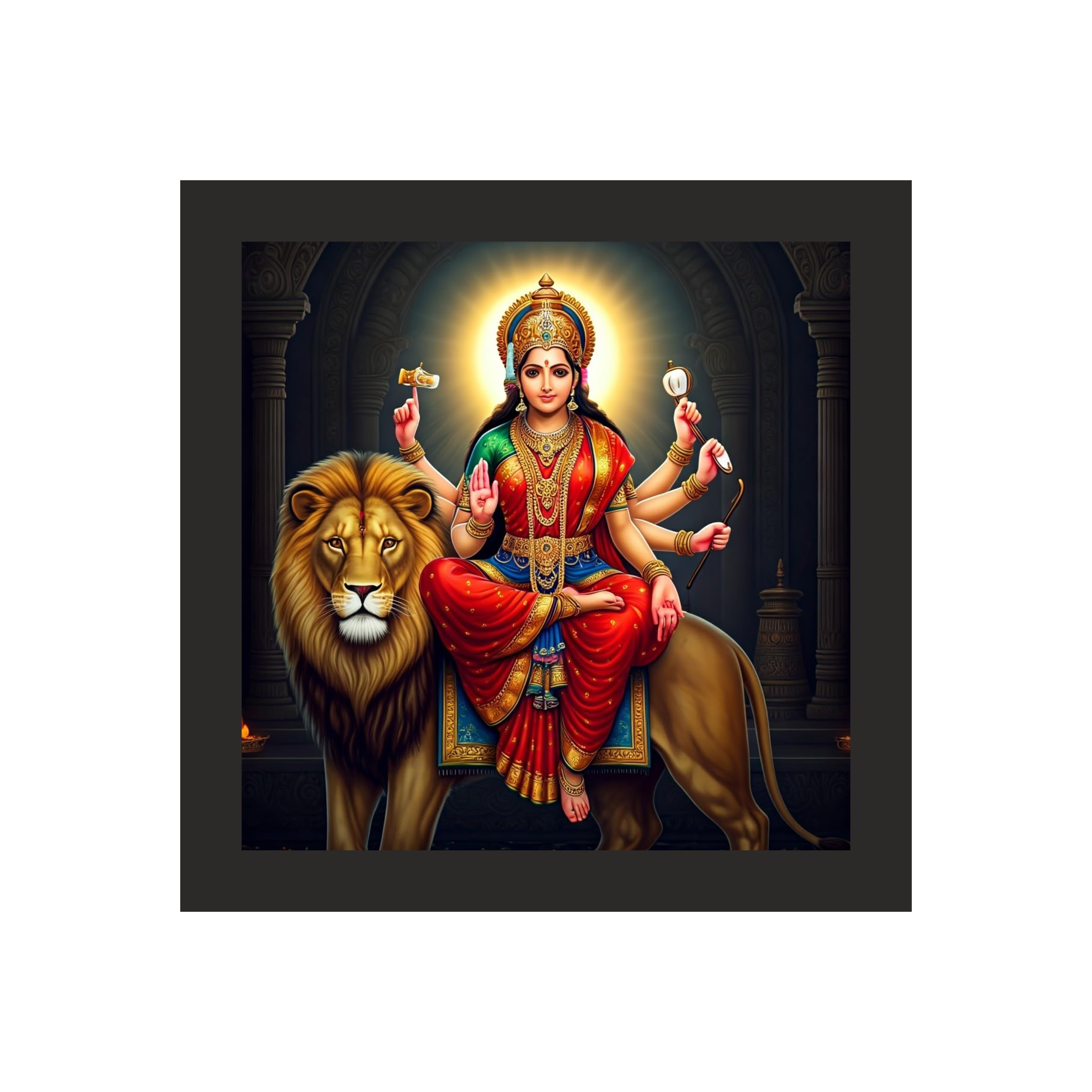 Serene Maa Durga Wall Art