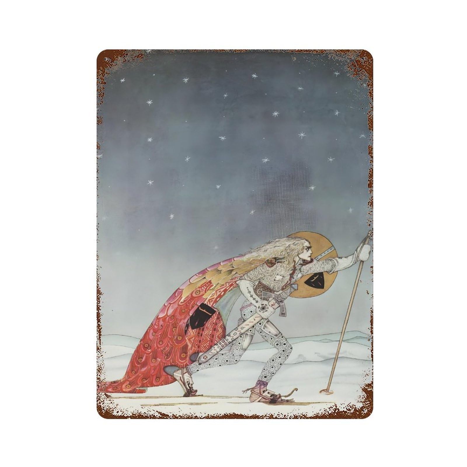 xiaoxiaoshen Kay Nielsen Vintage Illustration (38) Wall Decor Art Metal Tin Poster Modern Home Decor Art Home Bar Shop Decorations Vintage Sign 40x30cm