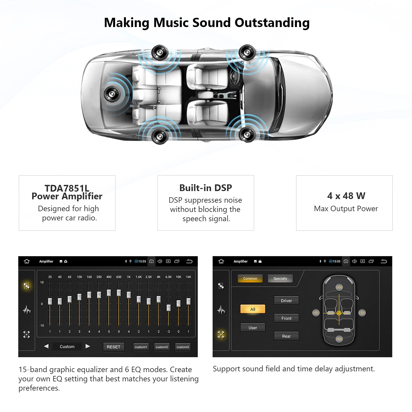 Eonon Android 11 Car Stereo, CarPlay & Android Auto Car Stereo Receiver