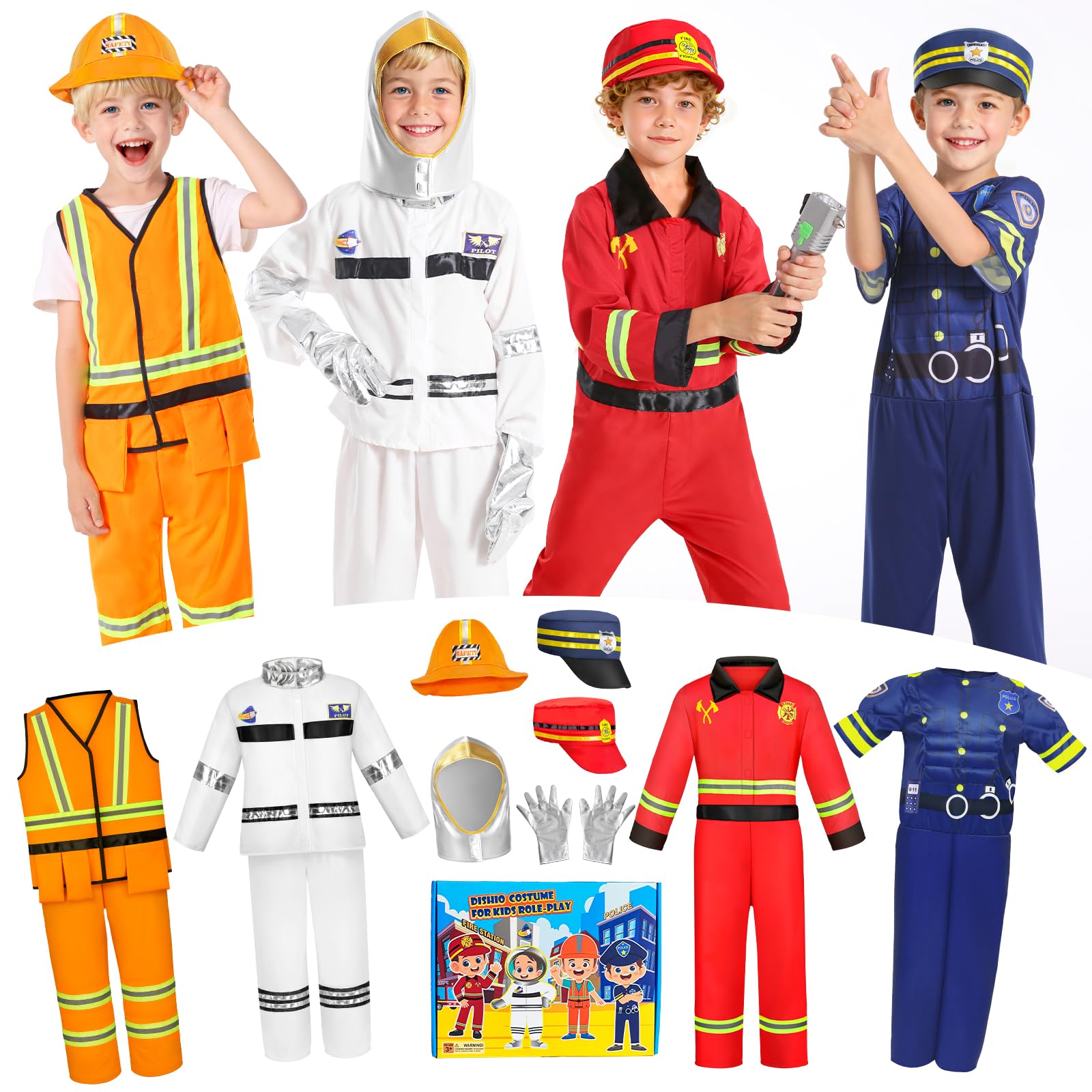 DISHIO Diving Gem Pool Kids Pretend Role Play Costumes