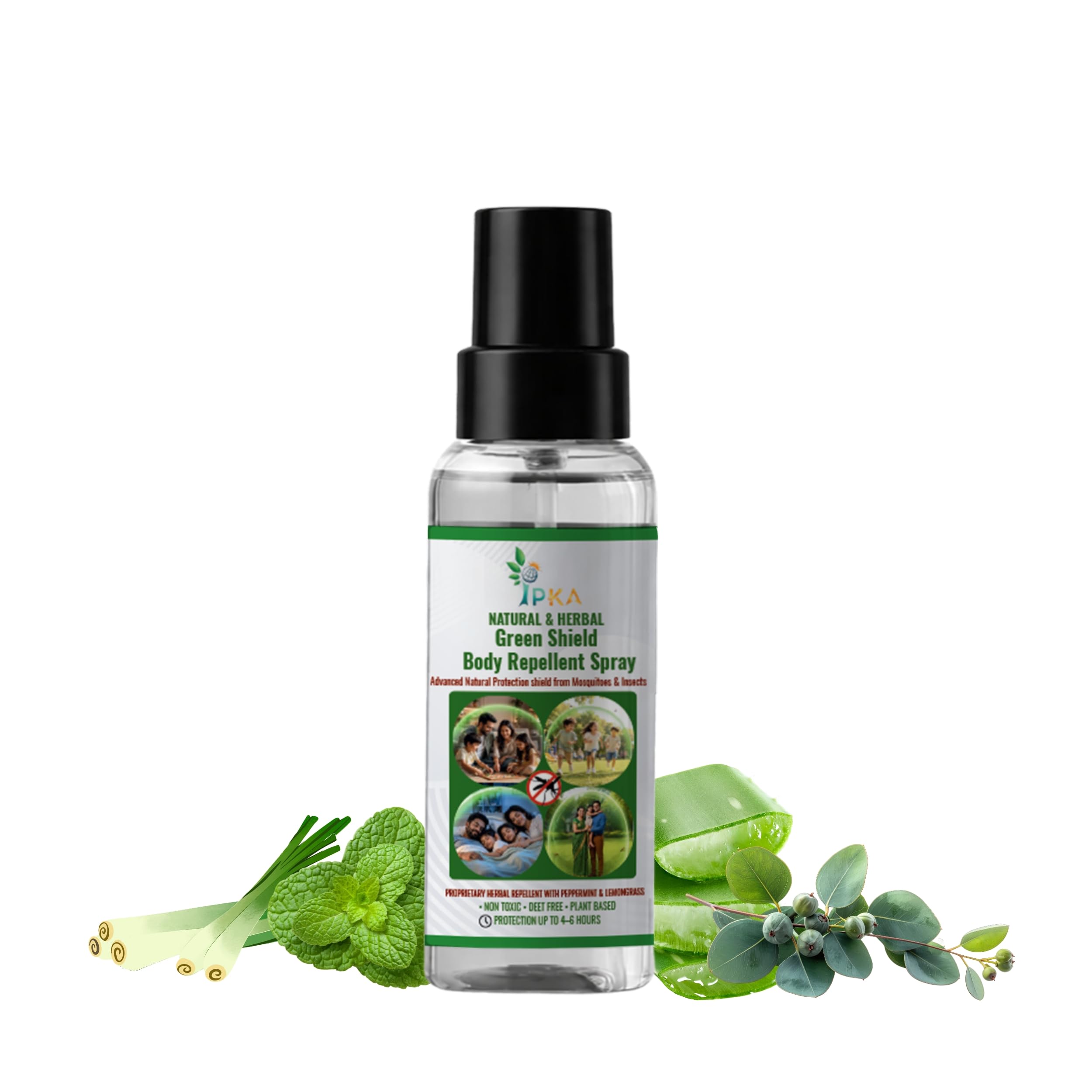 Green Shield Natural & Herbal Body Repellent Spray, 15ml | Mosquito & Insect Protection, Plant-Based Formula, Aloe Vera, Peppermint & Lemongrass, Family Safe, Outdoor & Indoor Use-image-44