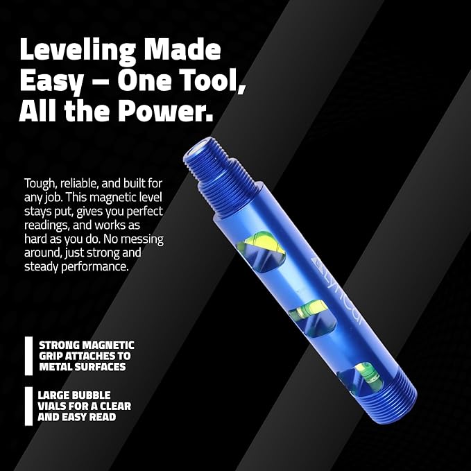 Nivel de burbuja magnético Lyncar Spot Rite con extremos roscados miniatura 6
