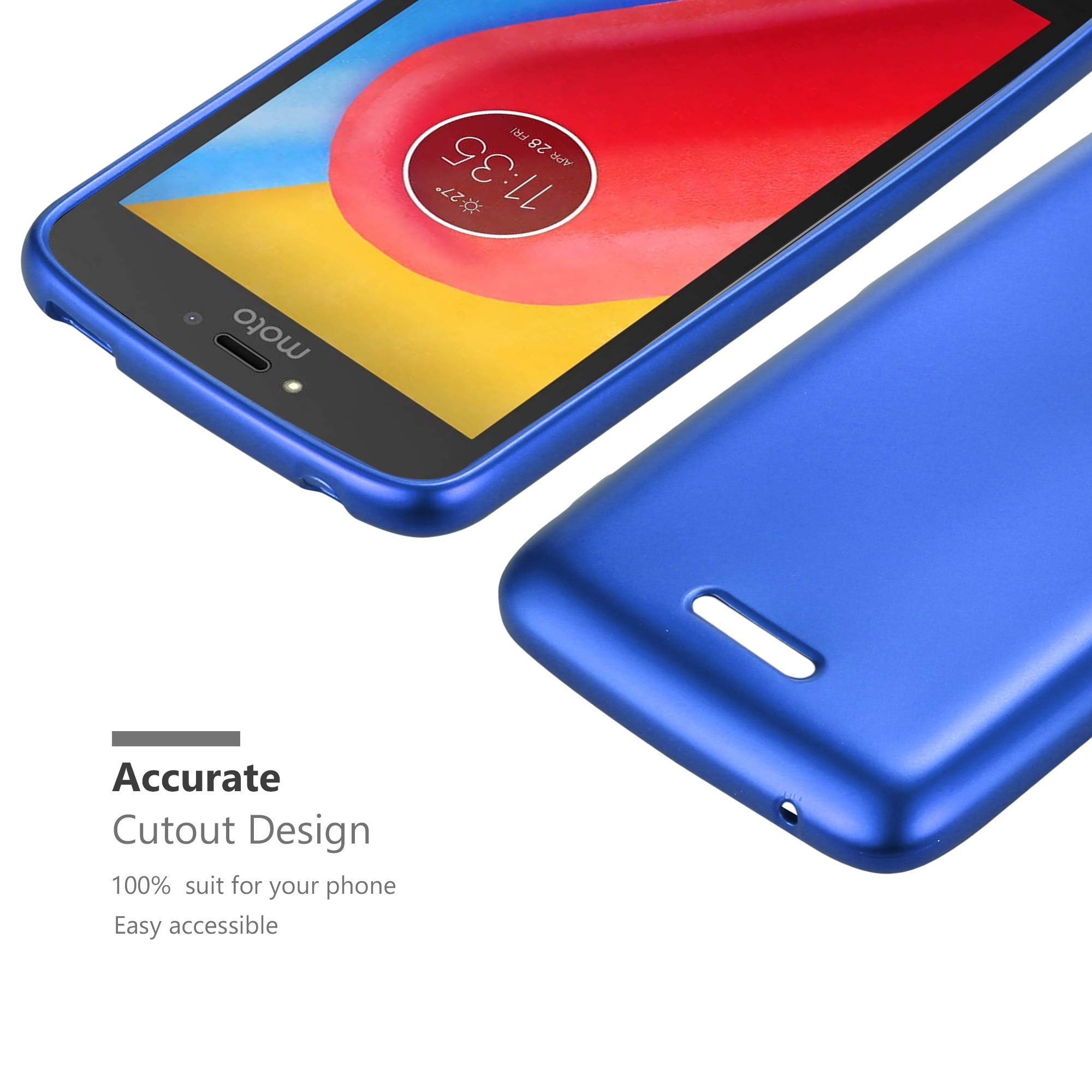 Cadorabo Custodia per Motorola MOTO C in ORO ROSA METALLO - Rigida