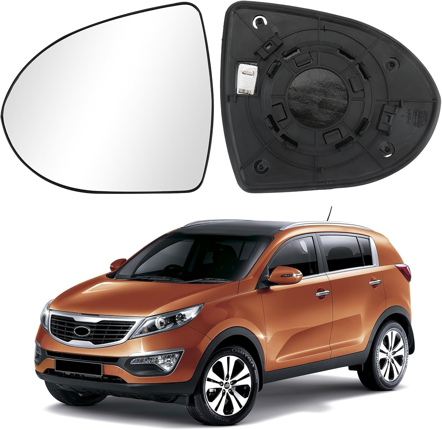KEZONO Car Replacement Mirror Glasses for KIA Sportage 2011 2012 2013