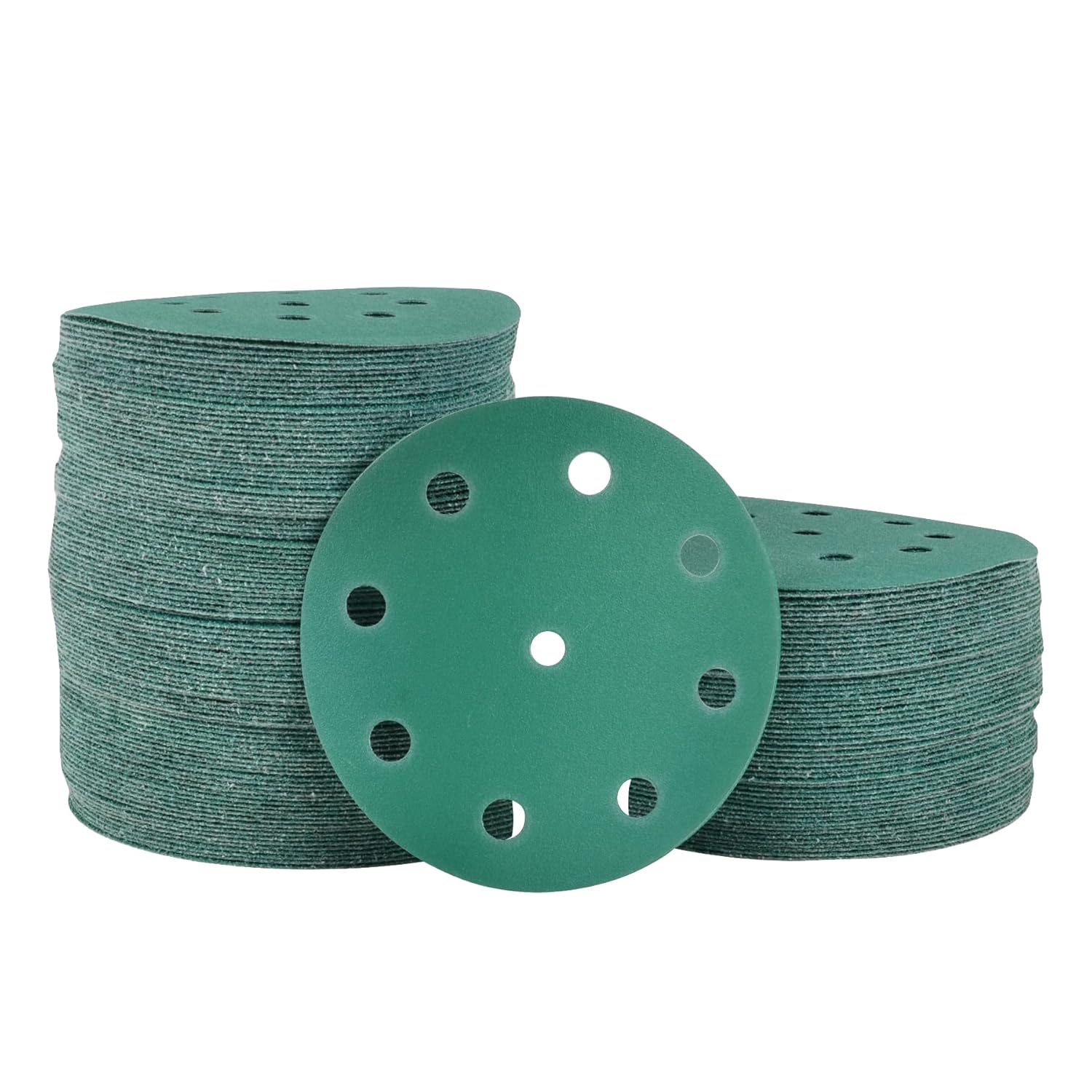 5 inch Sand Paper Disc, 9-Hole, 150 Grit, 150 Pack