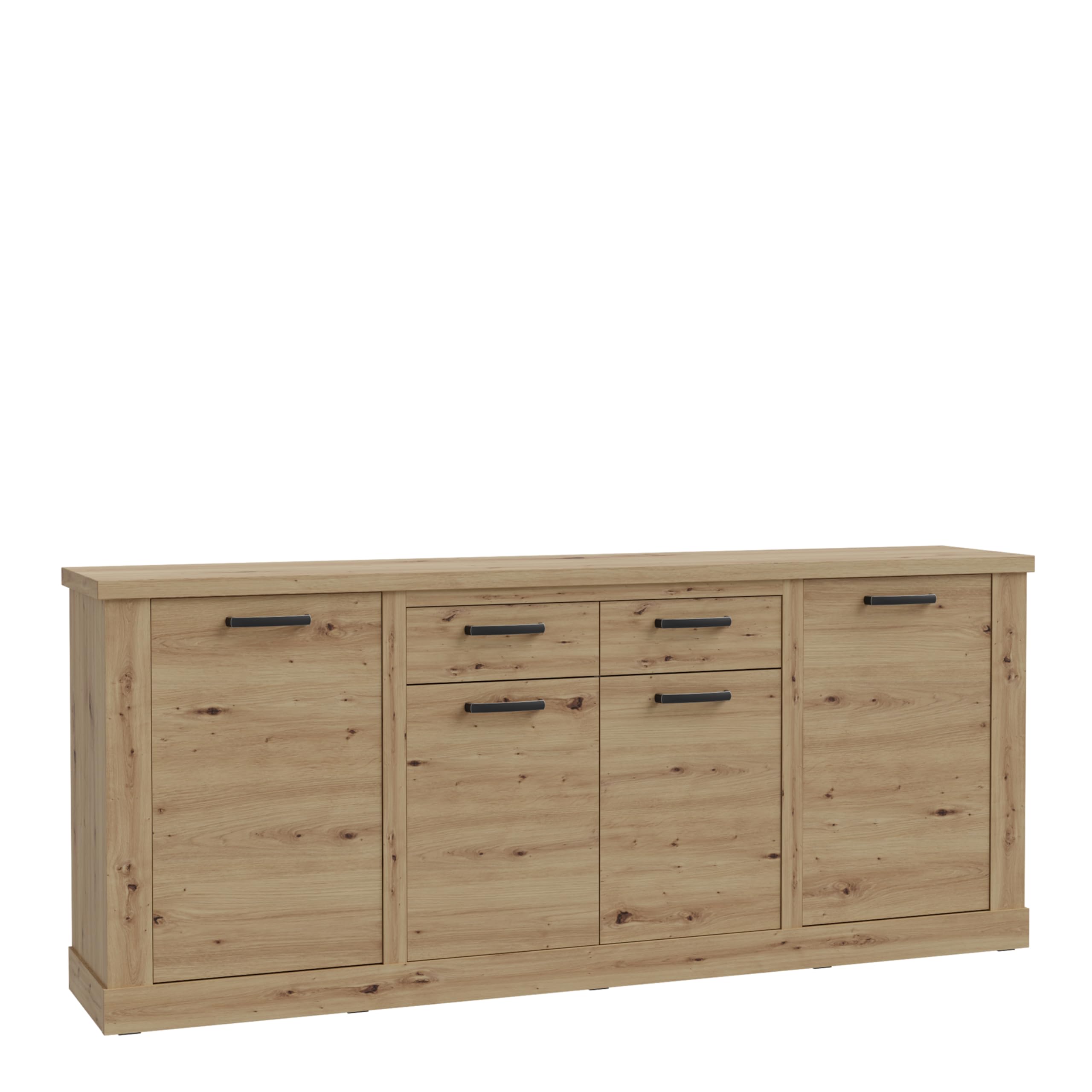 Furniture To Go | Corona 4 Door 2 Drawer Sideboard in Artisan Oak