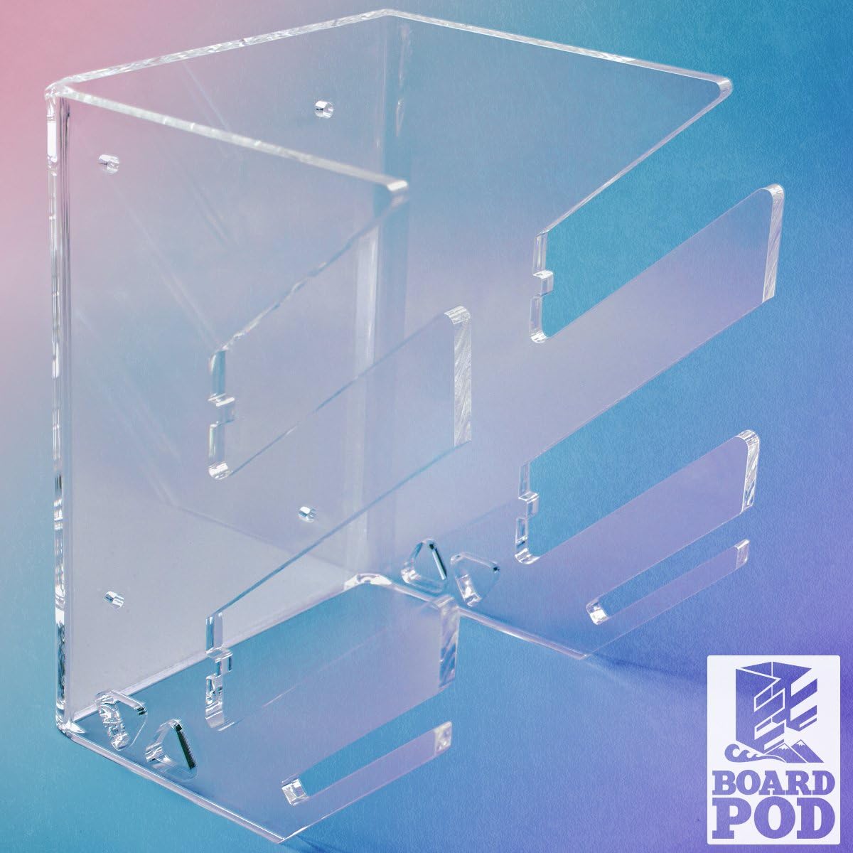 Wandkings BOARDPOD TWIN, 2-way wall mount for 2 kiteboards, longboards, skateboards, snowboards, wakeboards and more