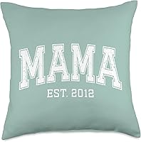 Vista 4 de Mama Est 2012 Custom Mom Personalized Mothers Day Customized Throw Pillow
