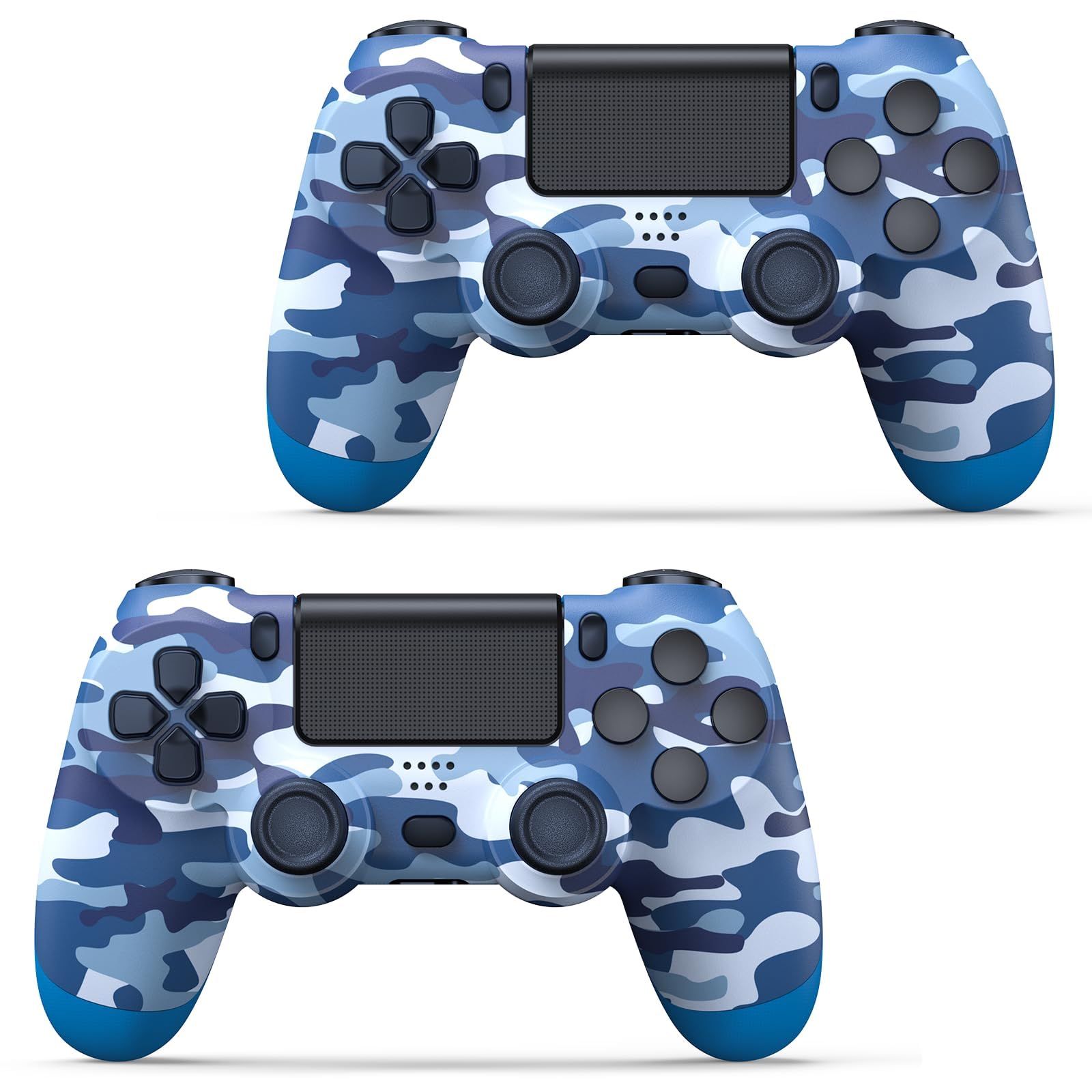 2 pack controller for ps4 controller wireless game controller with dual vibrationmotion sensorscreenshot35mm audio jack with 2 usb cable