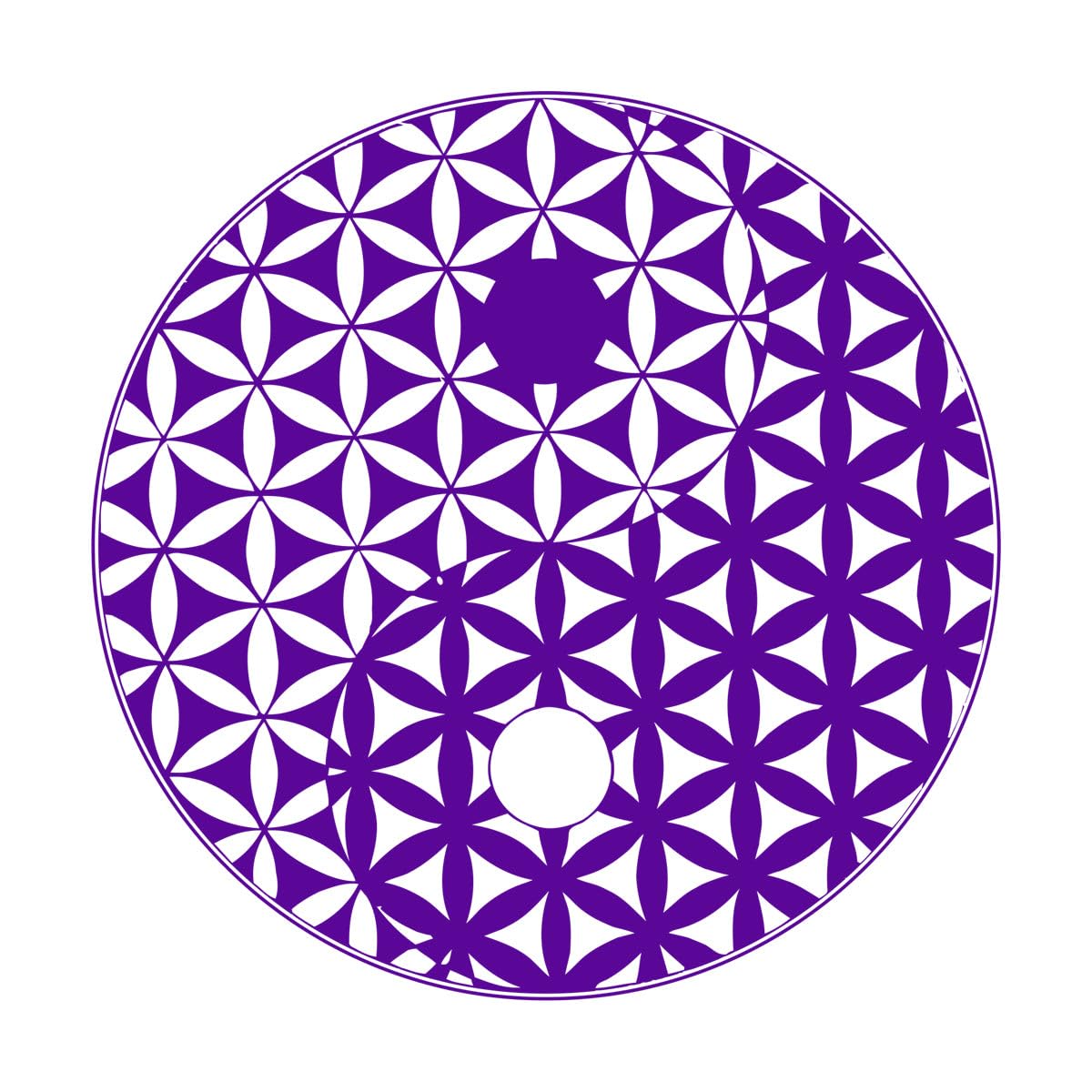 Flower of Life Seed of Life Car Decal Mandala Vinyl Sticker Yin Yang Zen Wall Decal Sacred Geometry Mandala Sticker Yoga Extra Large - 75x75cm