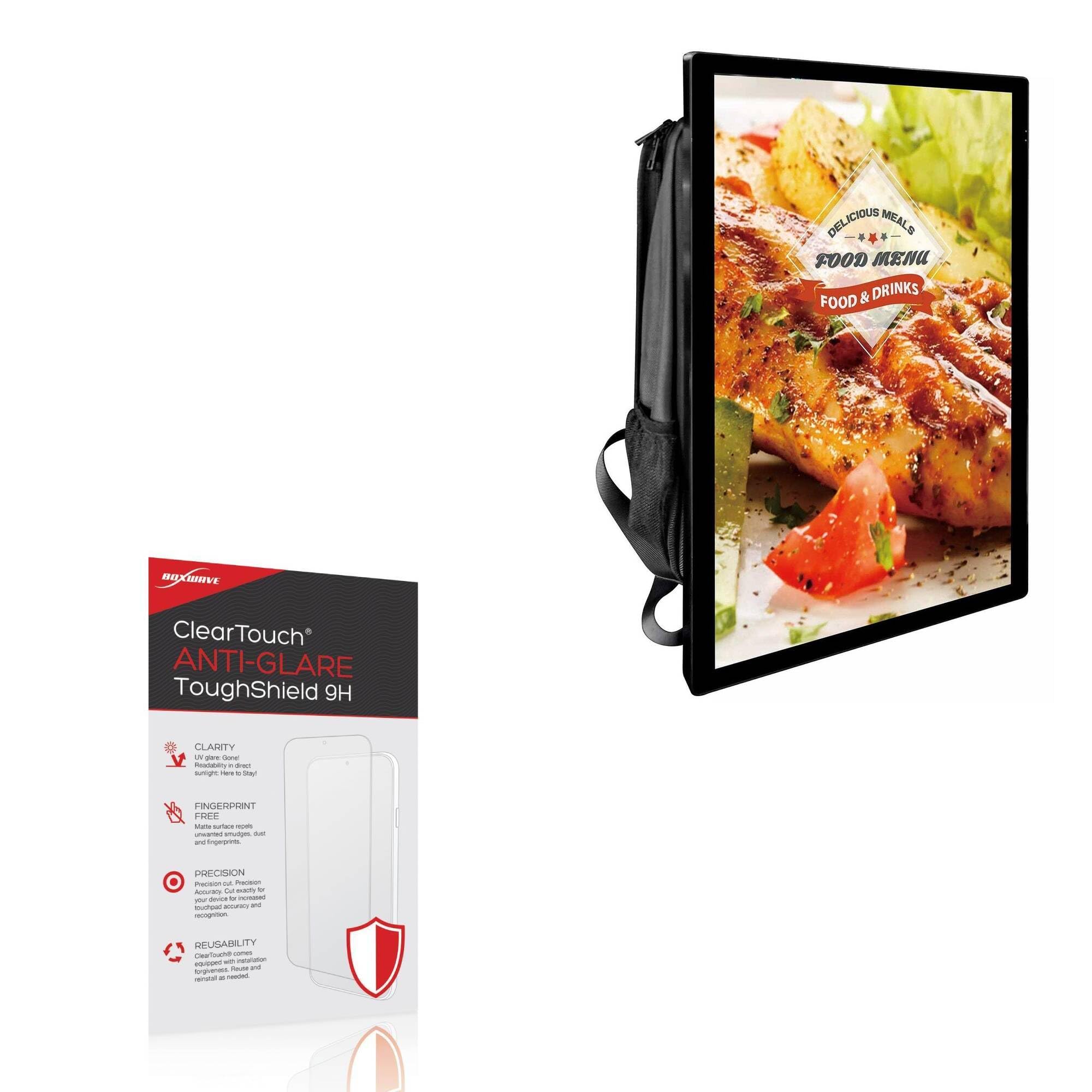 BoxWave Screen Protector Compatible With Welaso LCD Backpack (21.5 in) - ClearTouch Anti-Glare ToughShield 9H (2-Pack), Anti-Glare 9H Tough Flexible Film Screen Protector
