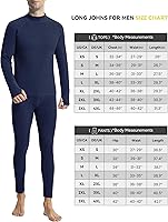 Vista 6 de Runhit Mens Thermal Underwear SetFleece Lined Long Johns for Men Thermal Shirts and Pants Base Layer Cold Weather Thermals