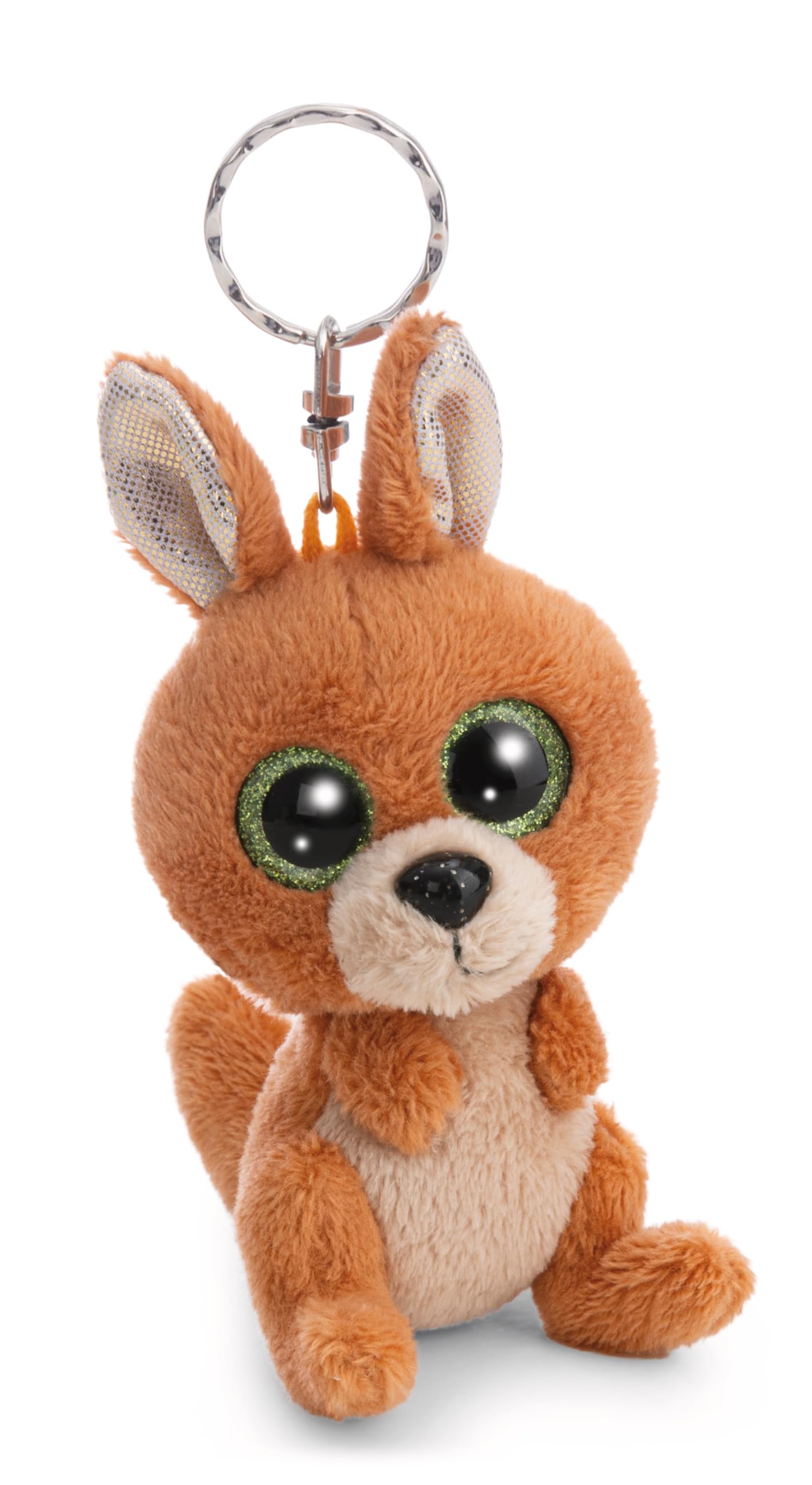 NICI GLUBSCHIS 63042 Kanni-Manni the Kangaroo, Loyal Plush Companion for Rucksacks or Bags, Key Holder for Children and Adults, Brown, 9 cm — image 1
