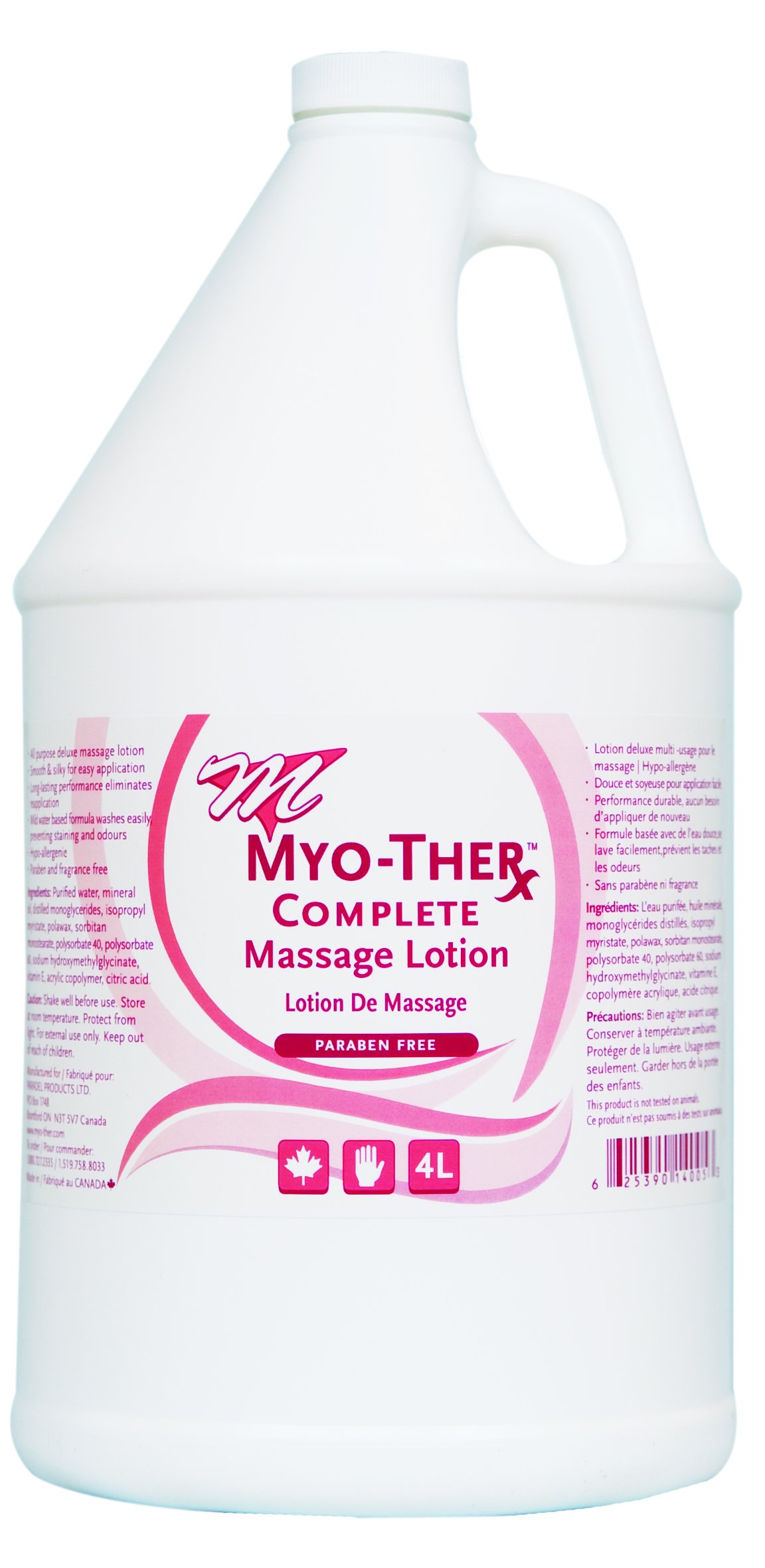 Myo-Ther Complete Paraben Free Massage Lotion - 1 Gallon