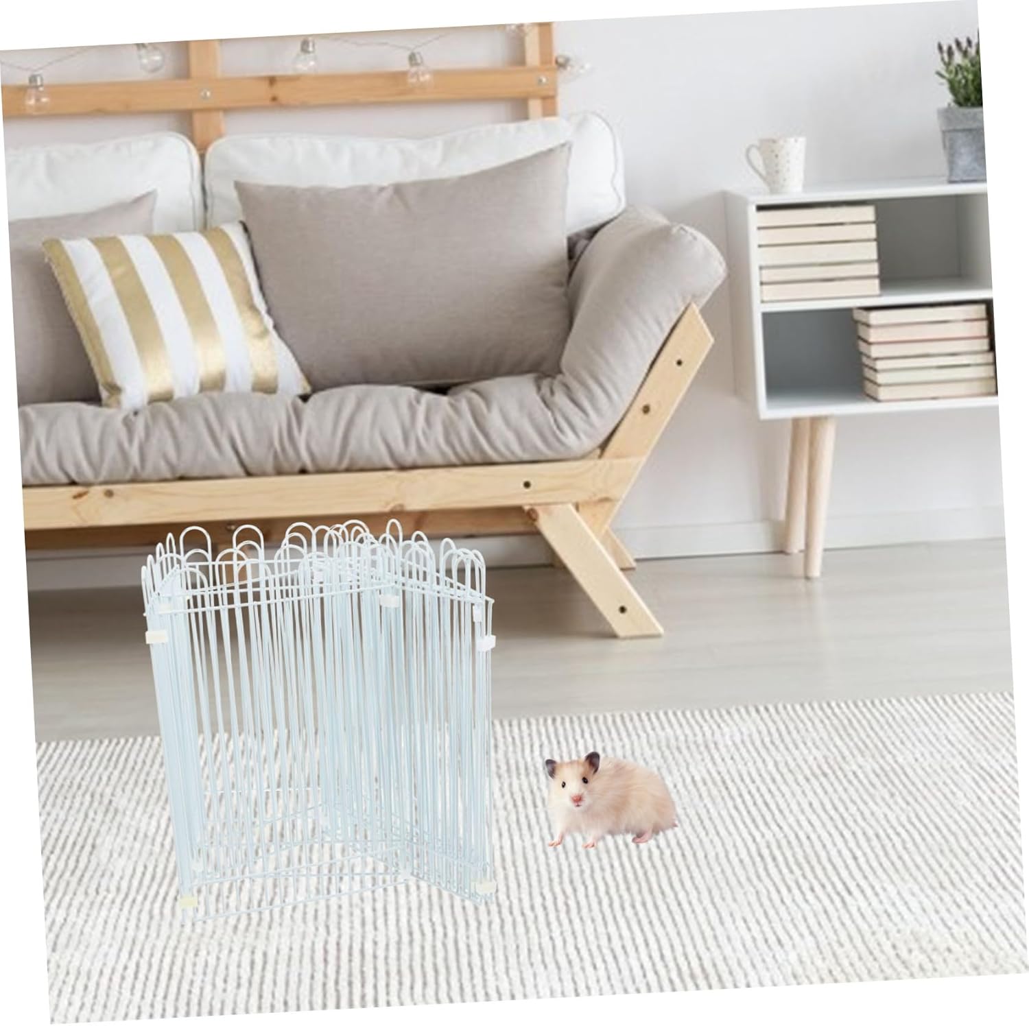 Toyvian 1set Detachable Pet Fence for Hamsters Panels Portable Playpen for Small Animals Easy to Assemble Design for Squirrels and Reptiles