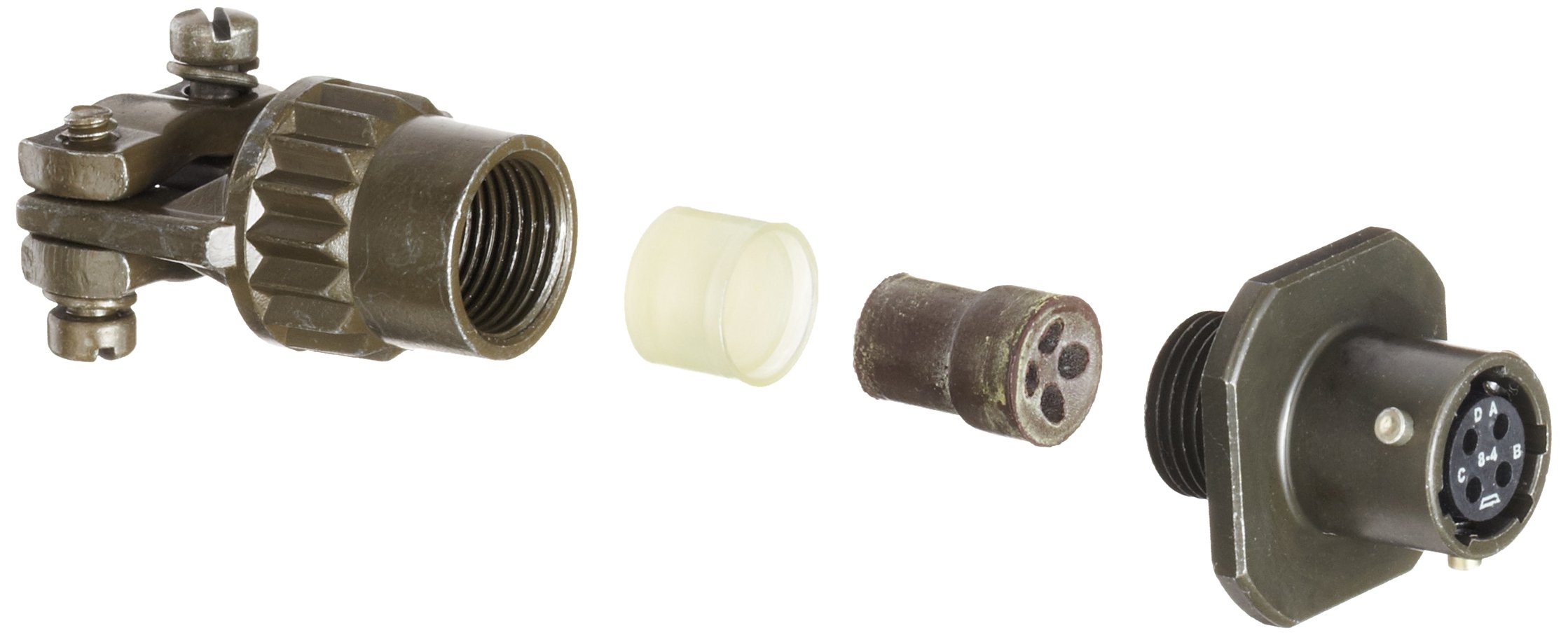 Conector circular con bayoneta PT01E-8-4S resistente al medio ambiente 1