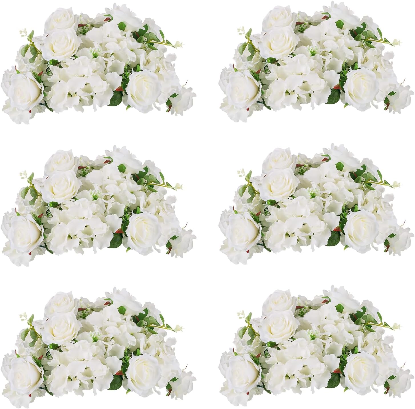 BLOSMON Artificial Flower Balls Wedding Centerpieces 6 Pcs
