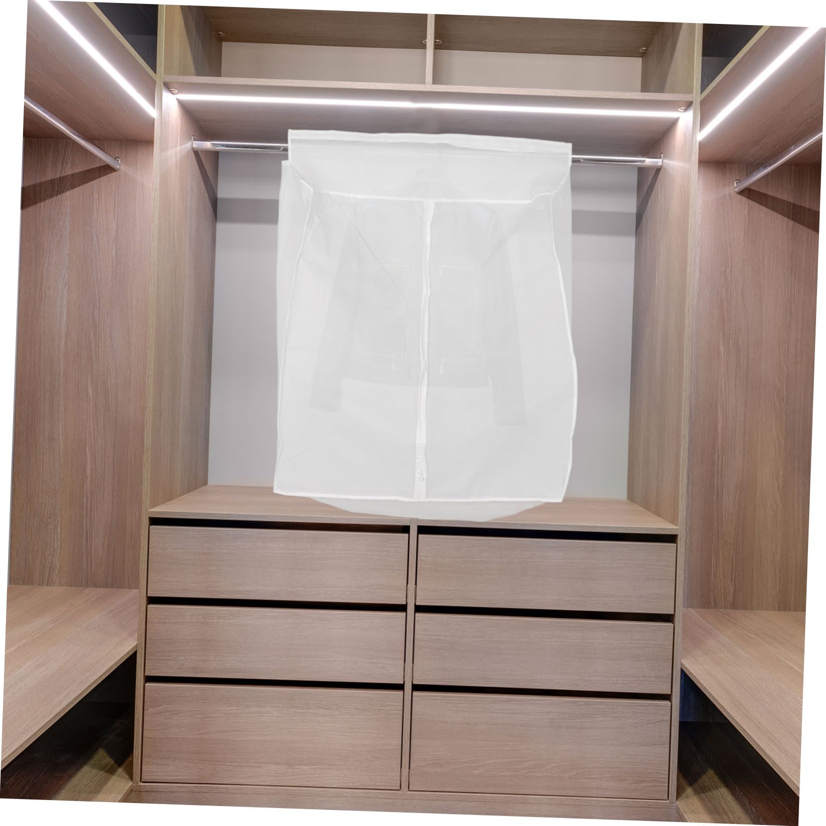 BESTYASH Funda Protectora para Ropa Peva a Prueba de Polvo y Agua, Plegable, Tamaño 50x80x90cm, Adecuado para Guardarropa y Almacenamiento en Casa