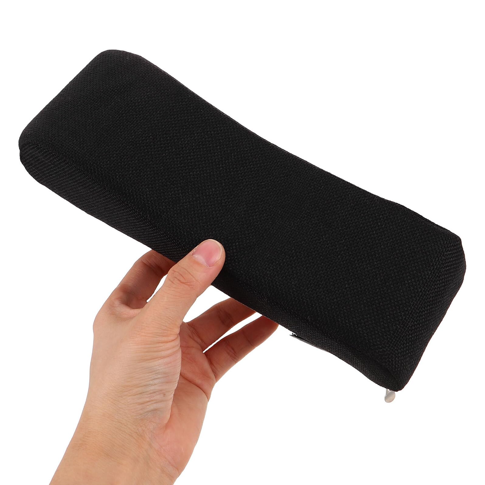 2 Almohadillas ómicas para Repozos de Silla de Oficina y Silla de Ruedas Es de Alta Dedad Diseño Curvo para Codo Color Negro 24 X 7 6 X 6 Cm Reemplazo