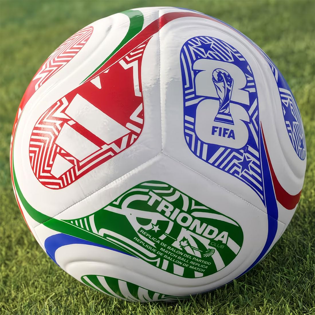 Balón de fútbol Resistente de PVC, Talla 5 para Adultos, con Costuras reforzadas, Ideal para Entrenamientos en Interiores y Exteriores. Apto para Todas Las Estaciones