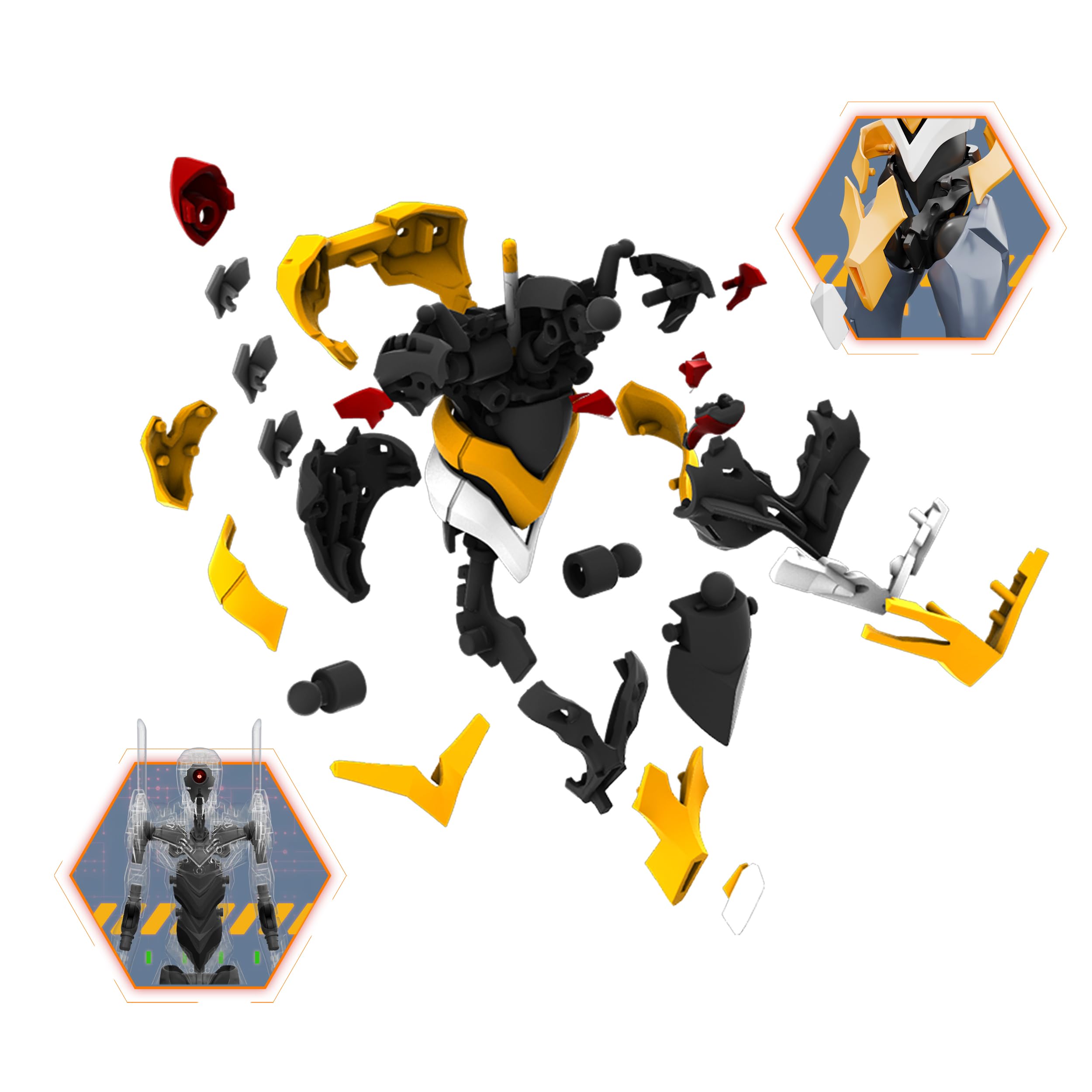 Blokees Evangelion Action Edition EVA 00 Kit de montage en plastique ABS