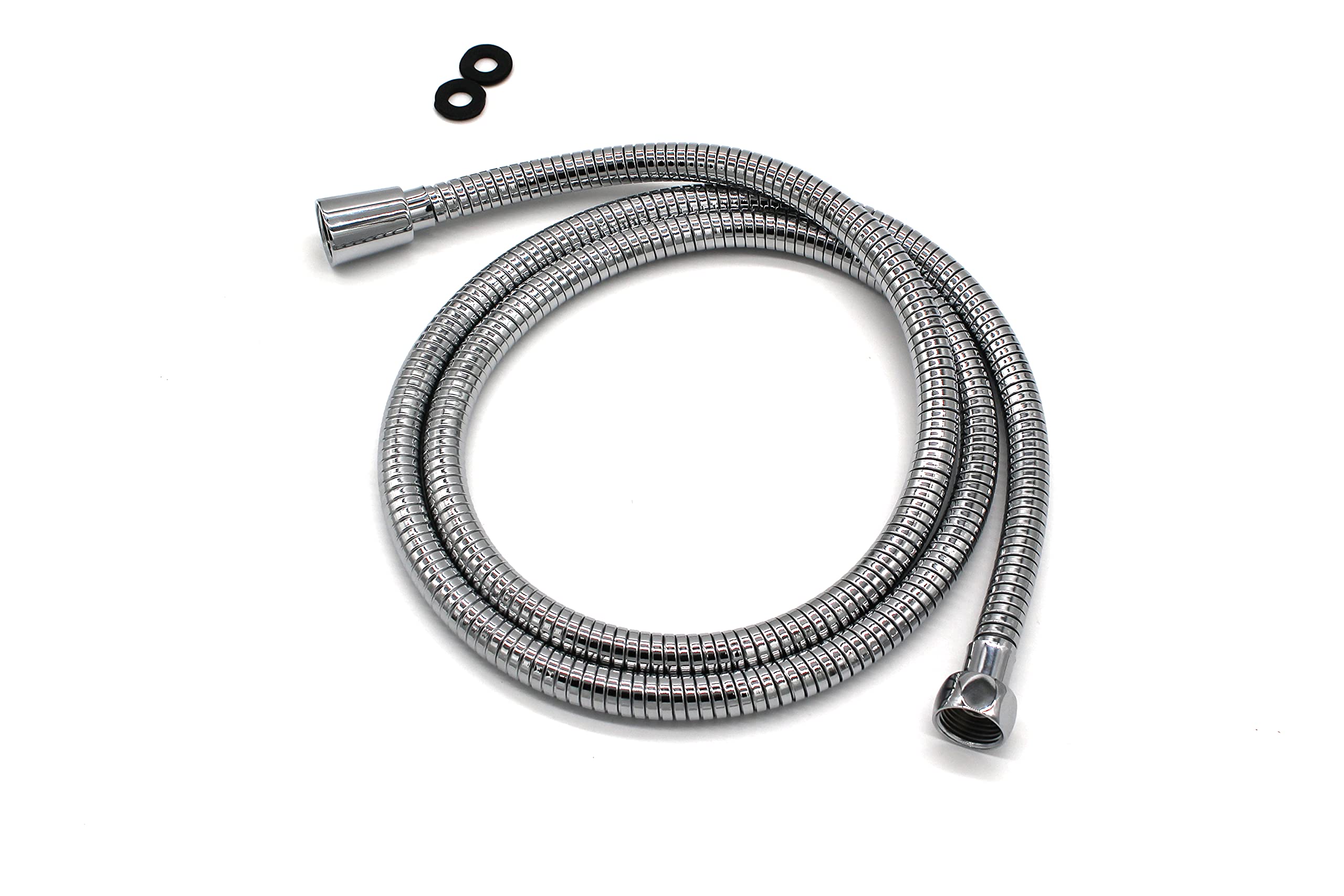 Westbrass D355E40-26 Manguera de ducha de mano extensible de alcance extra largo de 60 a 82 pulgadas, cromo pulido (paquete de 40)