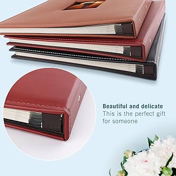 【専用ページ】 アルバム Amazon.co.jp: ZEEYUAN レザースクラップブックアルバム 60