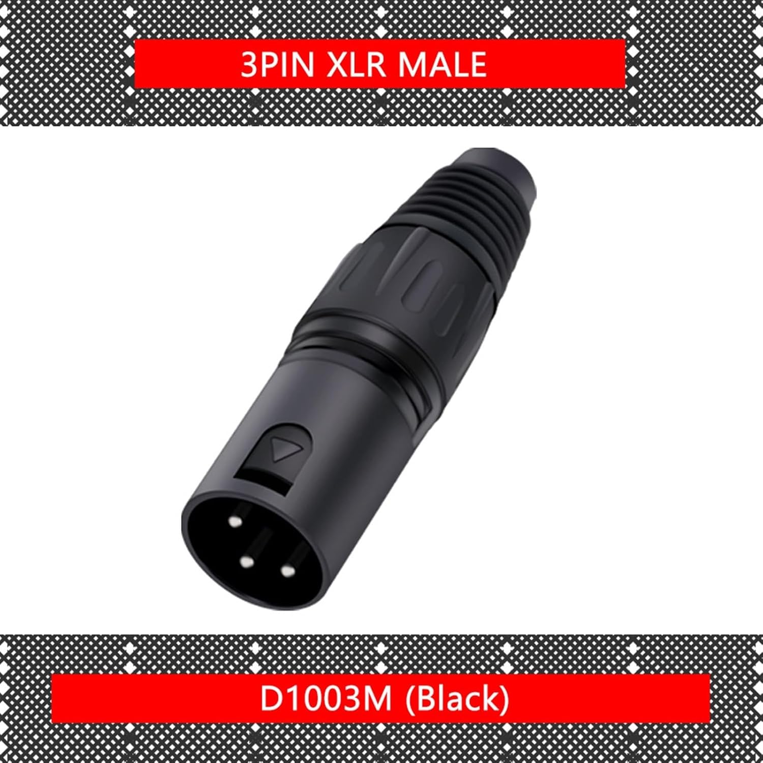 10Pcs/lot 3 Pin XLR Female Jack Wire Connector Metal Shell 3 Pole XLR Socket Microphone MIC Cable Connectors(10xM 3P)