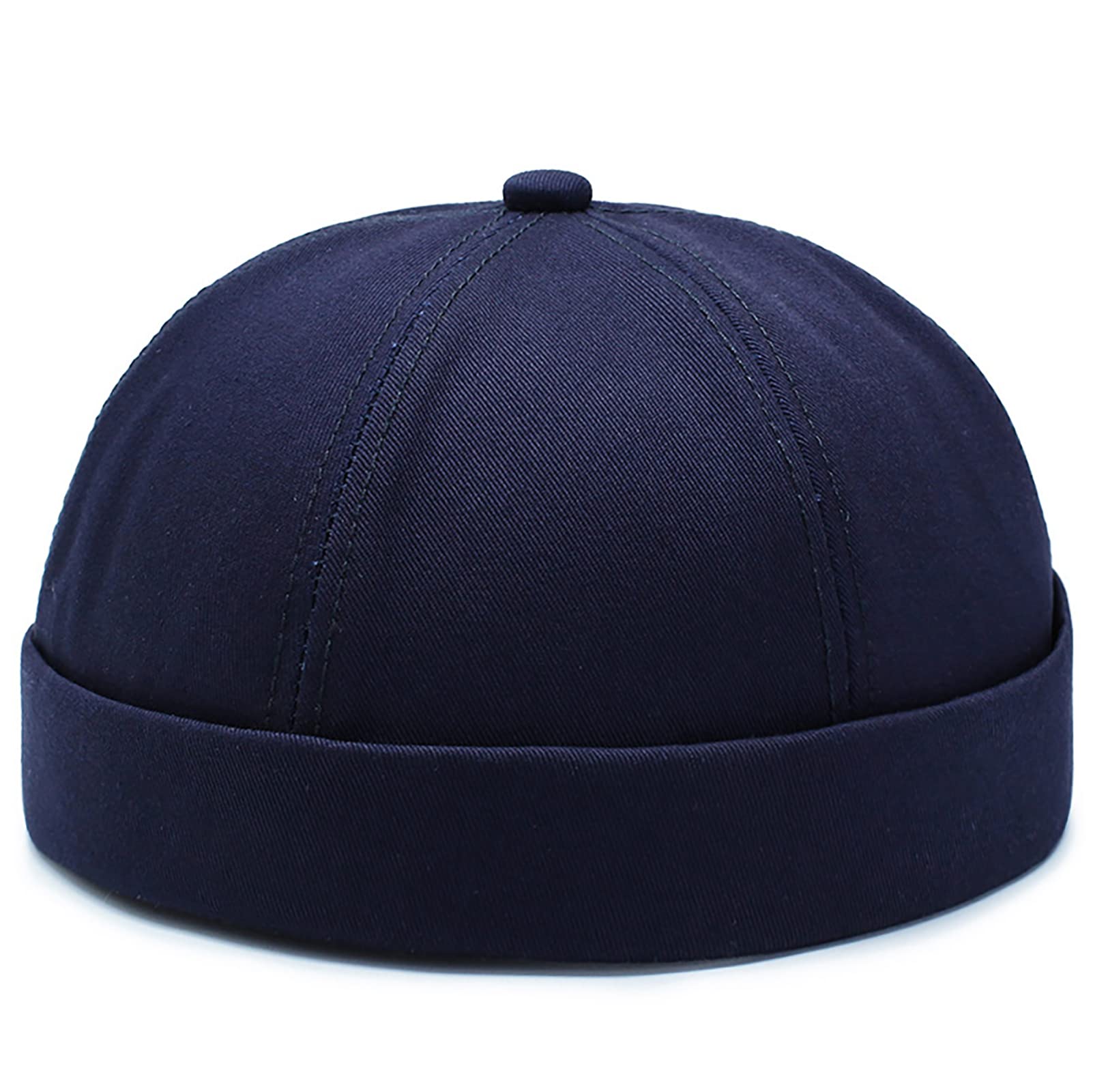 XYIYI Cotton Brimless Docker Cap Adjustable Street Casual Sailor Cap Skullcap Beanie Hat