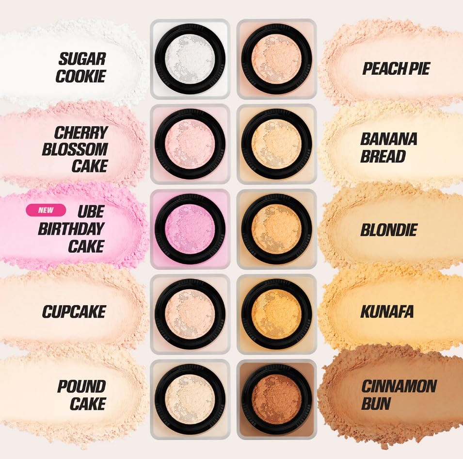 HUDA BEAUTY Original | EASY BAKE | Loose Baking & Setting Powder | Polvos sueltos que fijan el maquillaje | 20 gramos | by BELLA (CHERRY BLOSSON CAKE, 20.00 g (Paquete de 1))